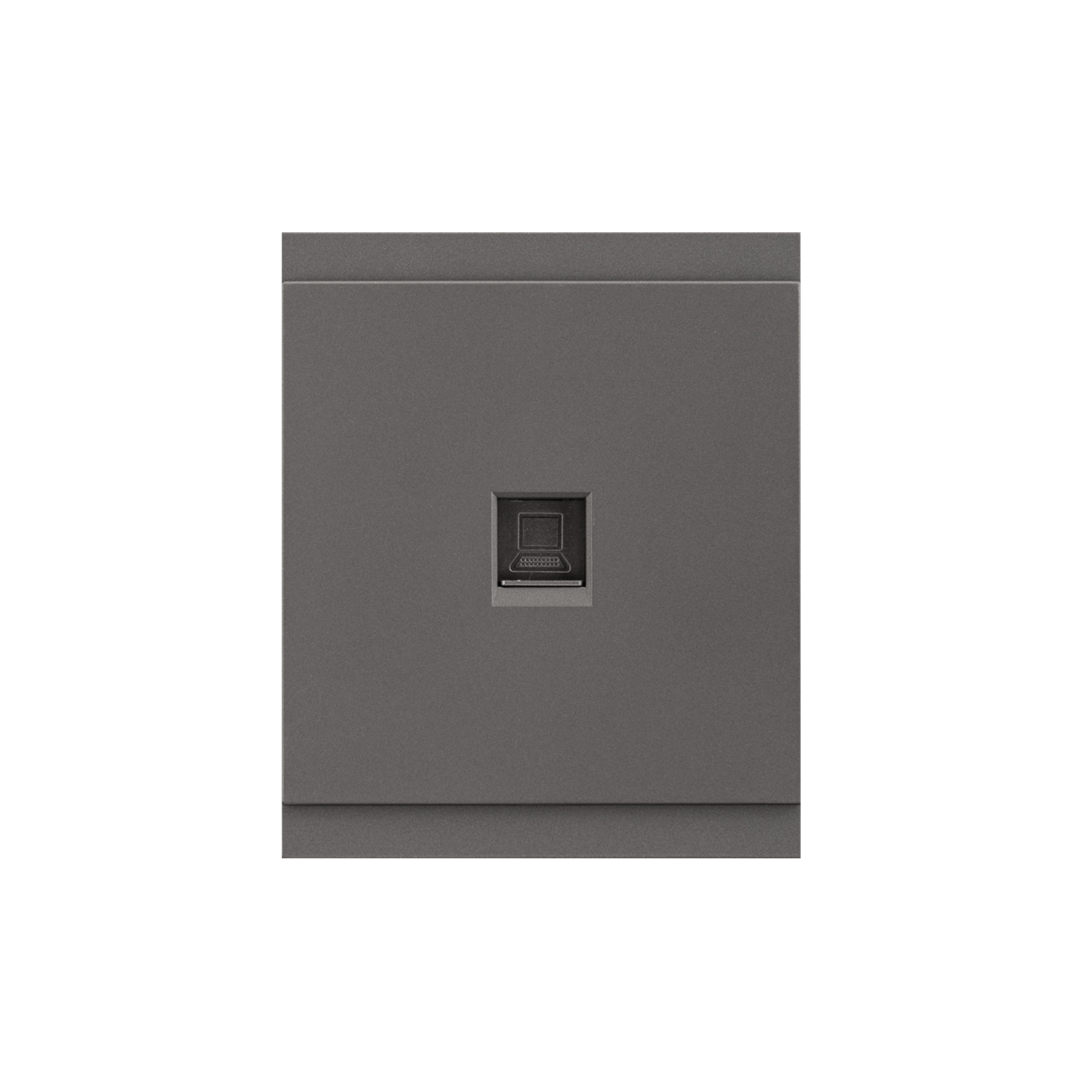 Розетка SETE компьютерная RJ45 кат6 с/у графит IP20/IP44 KRANZ