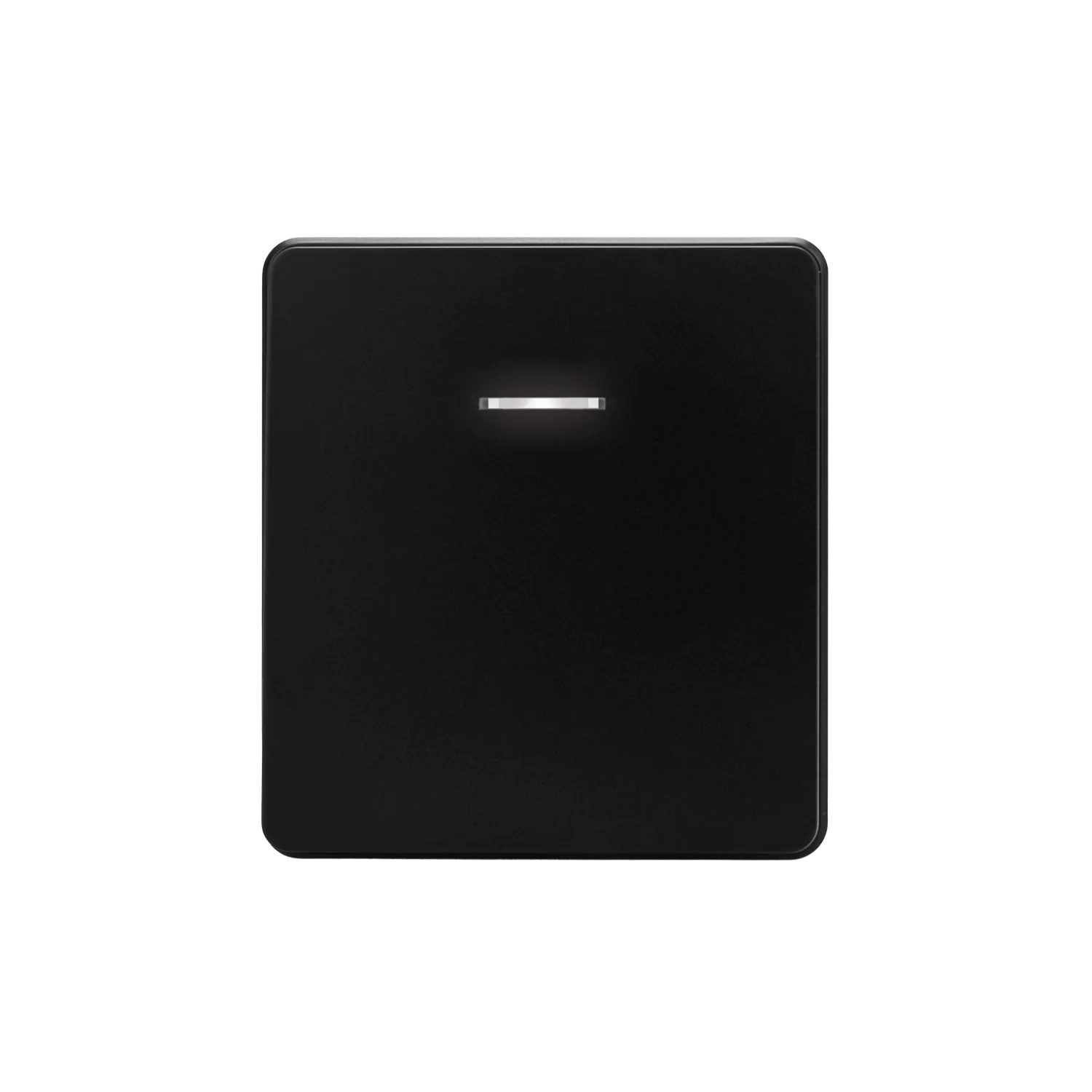 Выключатель ROUND 1 кл проходной (переключатель) с подсветкой 10А с/у оникс KRANZ