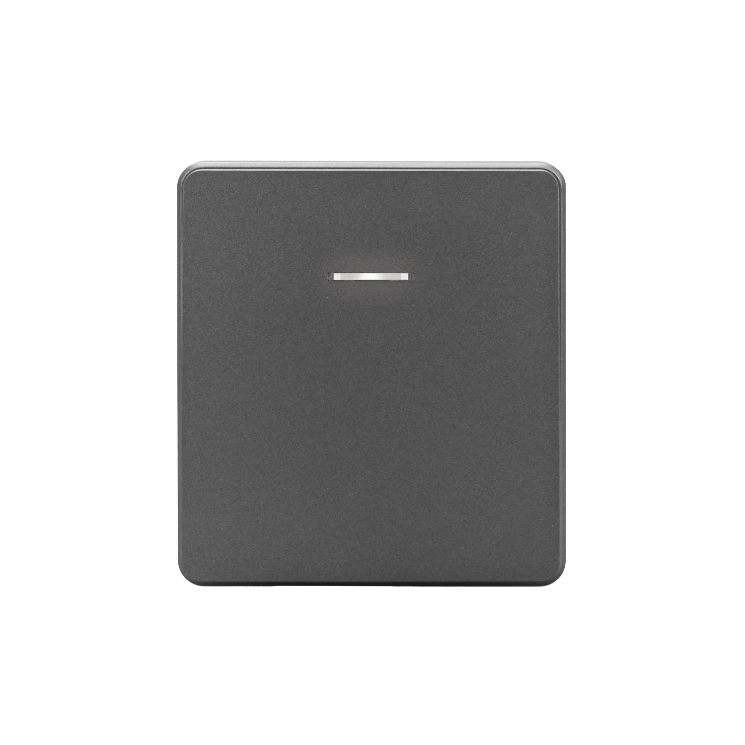 Выключатель ROUND 1 кл с подсветкой 10А с/у титан KRANZ