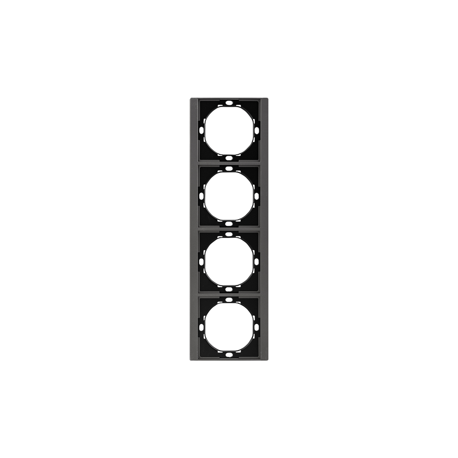 Рамка SETE 4-постовая универсальная графит KRANZ