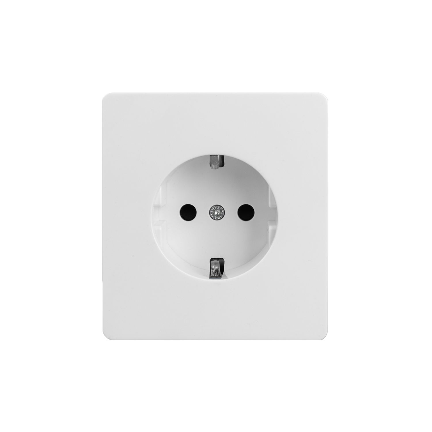 Розетка ROUND 1-ая с/з с/у, со шторками 16А перламутр KRANZ