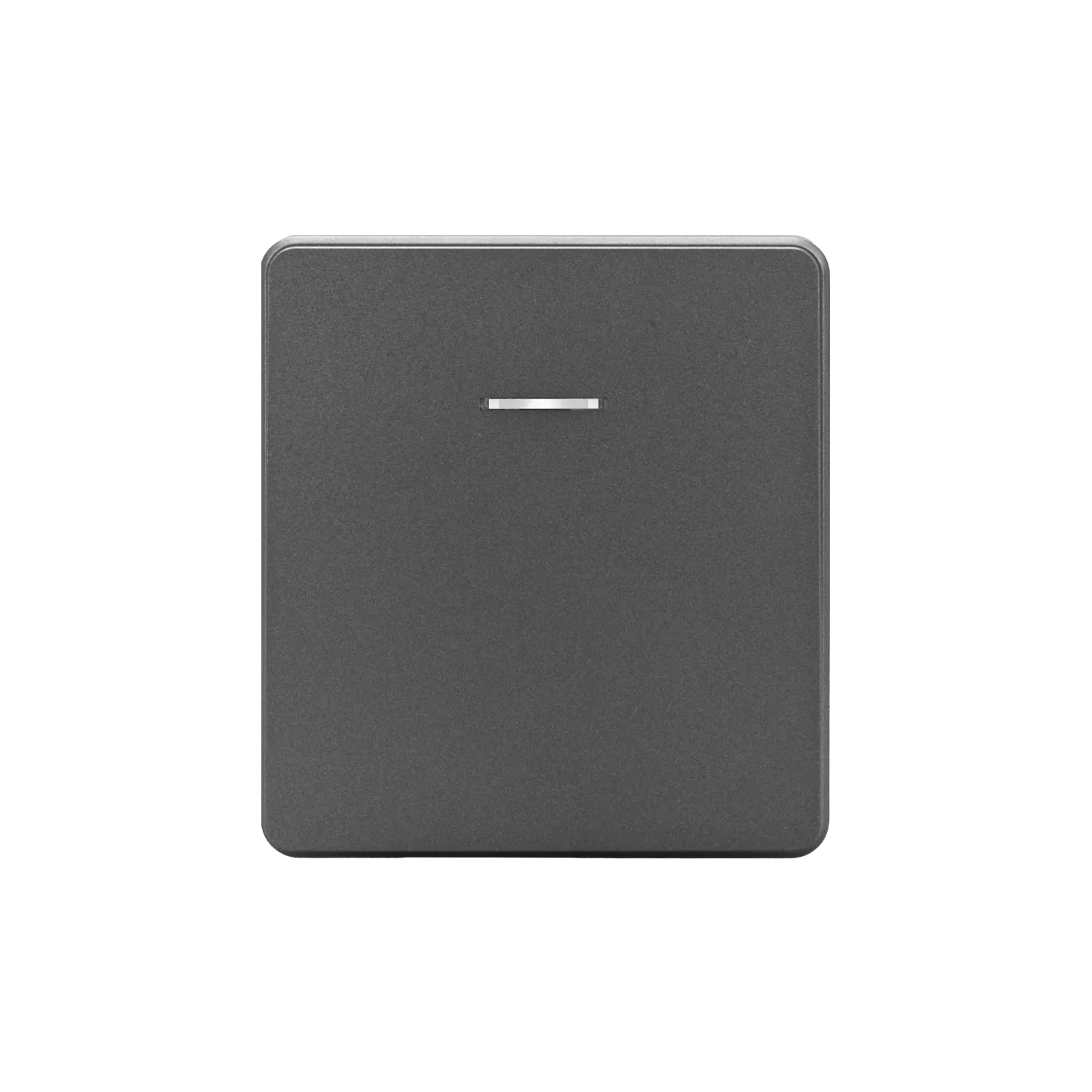 Выключатель ROUND 1 кл перекрестный (переключатель) с подсветкой 10А с/у титан KRANZ