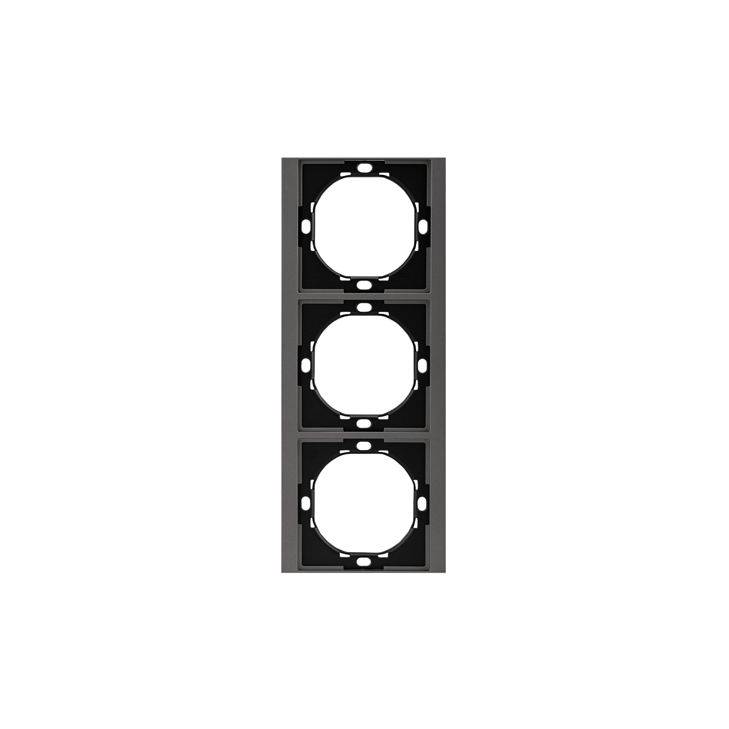 Рамка SETE 3-постовая универсальная графит KRANZ