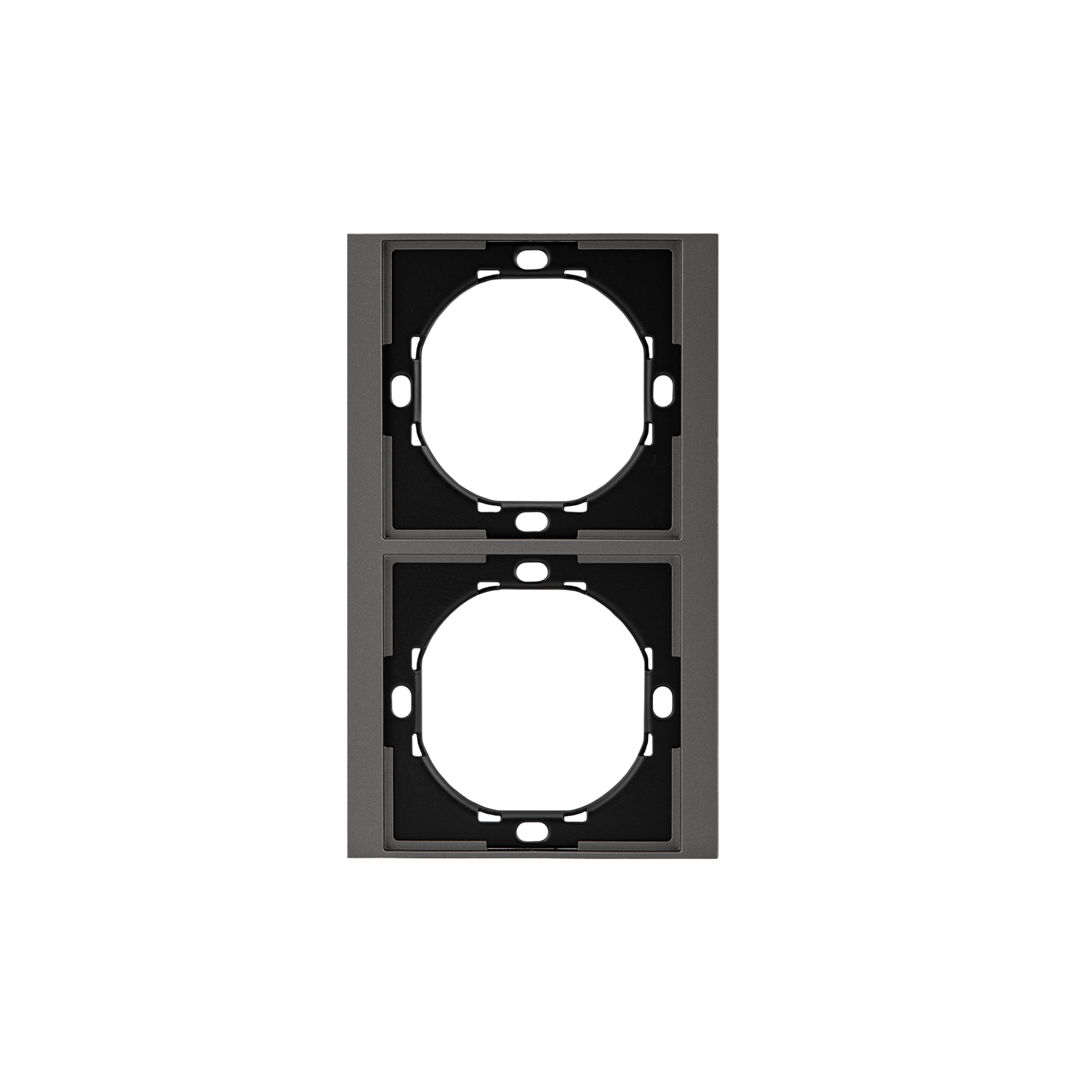 Рамка SETE 2-постовая универсальная графит KRANZ