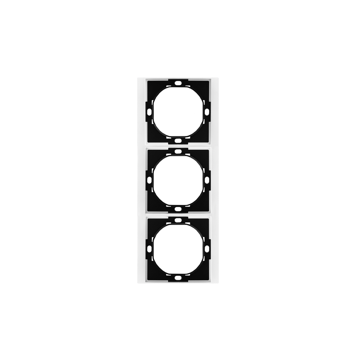 Рамка SETE 3-постовая универсальная жемчуг KRANZ