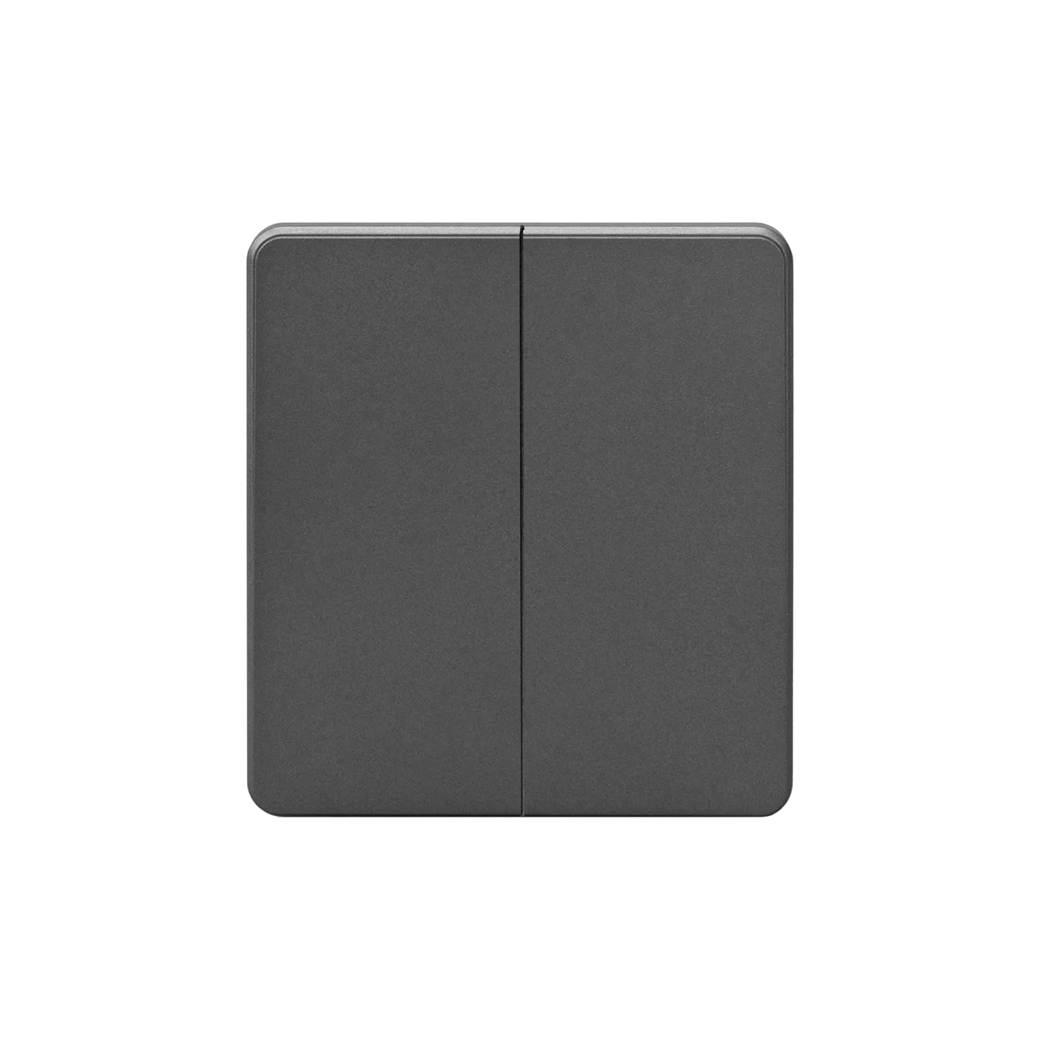 Выключатель ROUND 2 кл проходной (переключатель) 10А с/у титан KRANZ