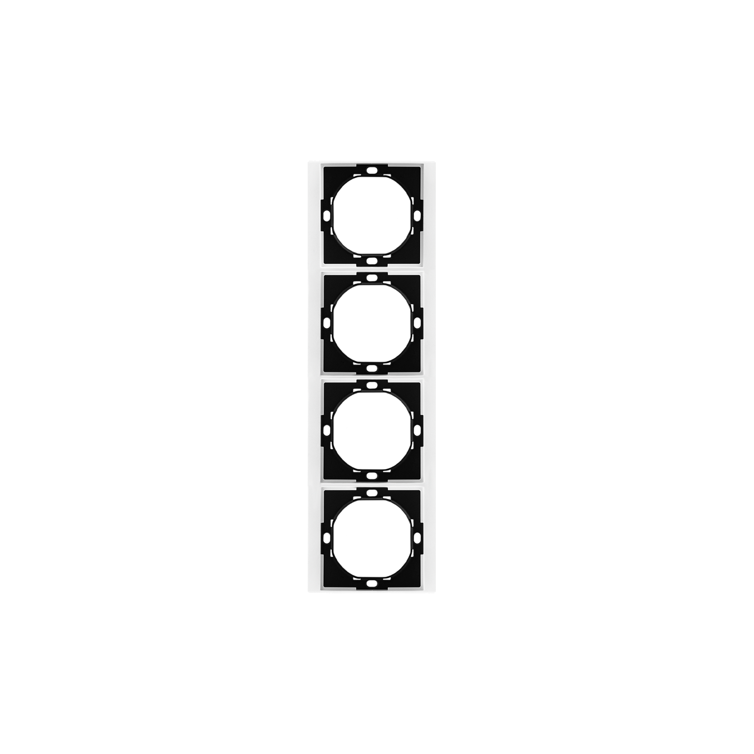 Рамка SETE 4-постовая универсальная жемчуг KRANZ